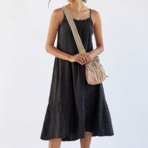 DAILY PRACTICE BY ANTHROPOLOGIE GAUZY TIERED MINI DRESS